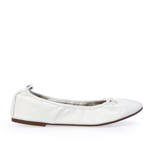 SAPATILHA BRANCA LA&Ccedil;O DE COURO