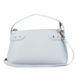 BOLSA M&Eacute;DIA AZUL TURMALINA DE COURO TOTE