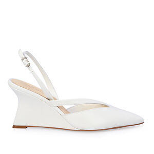 SCARPIN SALTO ALTO COURO BRANCO