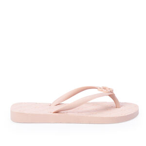 CHINELO DE DEDO INFANTIL MONOGRAMA ROSA PEÔNIA