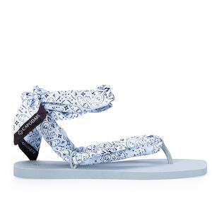 CHINELO DE DEDO LEN&Ccedil;O ESTAMPA PAISLEY AZUL