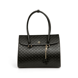 BOLSA PRETA MONOGRAMA SHOPPER
