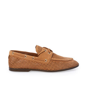 LOAFER MOCASSIM CARAMELO DE COURO NOBUCK
