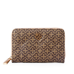 CARTEIRA BEGE MONOGRAMA MATELASS&Ecirc; FEMININA