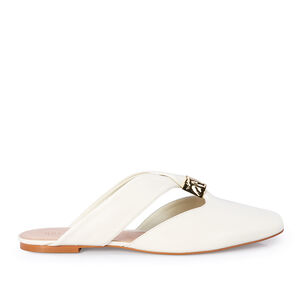 MULE COURO BRANCO DUNA