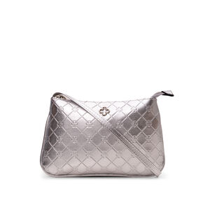 BOLSA TIRACOLO PRATEADA MONOGRAMA PIETRA