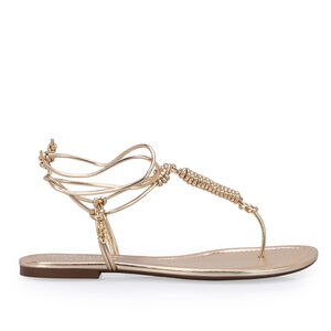 SAND&Aacute;LIA RASTEIRA DOURADA AMARRA&Ccedil;&Atilde;O