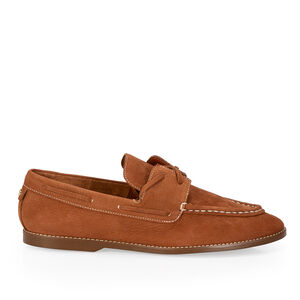 LOAFER MOCASSIM MARROM COURO NOBUCK