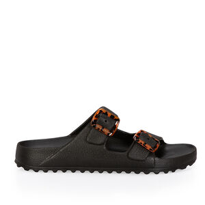 PAPETE PRETA TIRAS FIVELAS TORTOISE