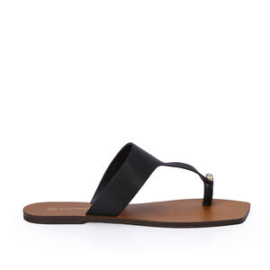 CHINELO RASTEIRO PRETO DE COURO