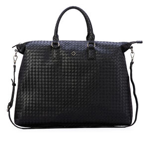 MALA GRANDE DE MÃO PRETA TRESSÊ