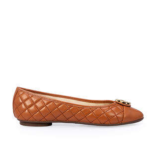 SAPATILHA CATHERINE MODERNIT&Aacute; CARAMELO DE COURO MATELASS&Ecirc;