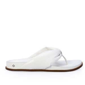 PAPETE BRANCO DE COURO PUFFY