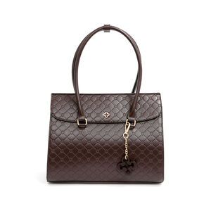 BOLSA MARROM MONOGRAMA SHOPPER