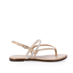 SANDÁLIA INFANTIL DE COURO NUDE SEDA