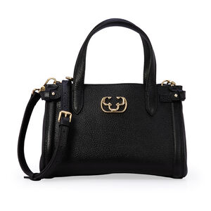 BOLSA PRETA DE COURO TOTE