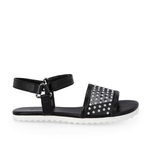 SANDÁLIA INFANTIL PRETA TELA