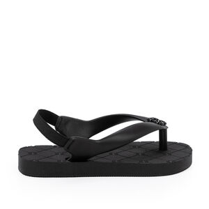 CHINELO DE DEDO BEB&Ecirc; PRETO MONOGRAMA