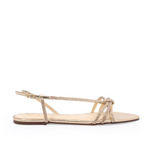 SANDÁLIA RASTEIRA DOURADA BRILHOS