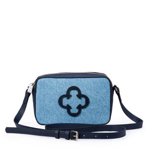 BOLSA TIRACOLO PEQUENA DENIM SHOULDER BAG