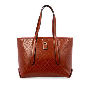 BOLSA SHOPPER CARAMELO MONOGRAMA