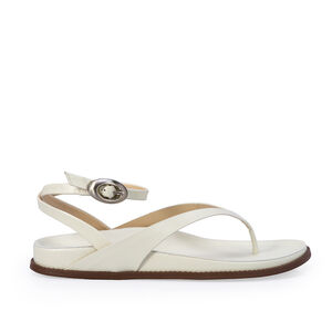 SANDÁLIA PAPETE BRANCA DUNA DE COURO