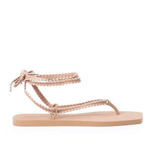 CHINELO DE DEDO INJETADO AMARRAÇÃO SEDA CRU