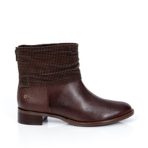 BOTA CANO CURTO MARROM CAFÉ DE COURO HOTFIX