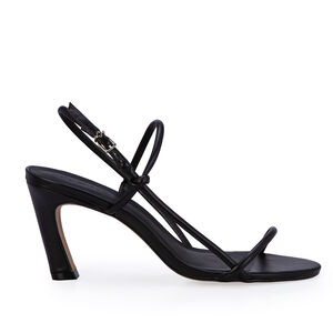 SAND&Aacute;LIA PRETA SALTO M&Eacute;DIO COURO