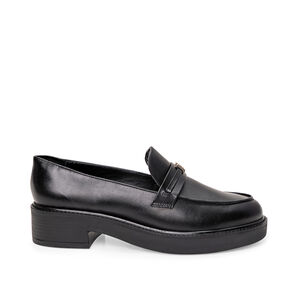 LOAFER MOCASSIM PRETO DE COURO