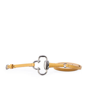 CINTO FINO BEGE COURO DETALHES PRATEADOS