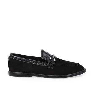 LOAFER MOCASSIM PRETO DE COURO BRIDÃO