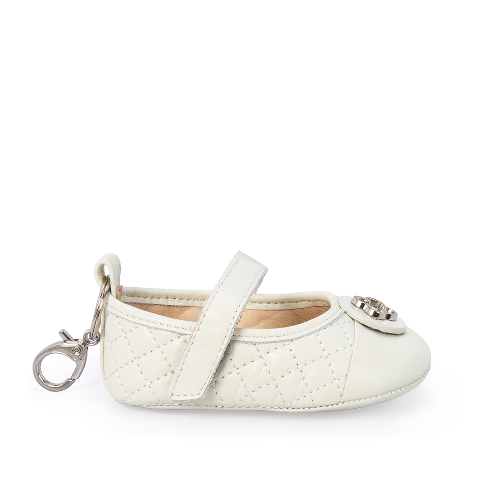 SAPATILHA BEBÊ RN BRANCA DE COURO CATHERINE image number 0