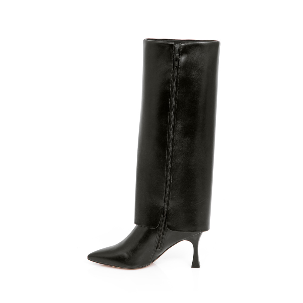 BOTA PRETA CANO LONGO DE COURO SELARIA image number 4