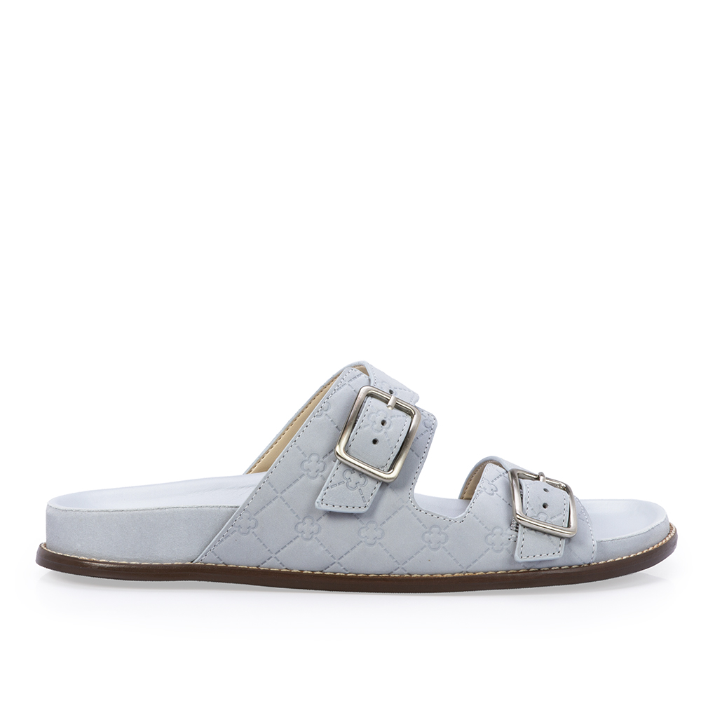 PAPETE AZUL TURMALINA DE COURO NOBUCK MONOGRAMA image number 0