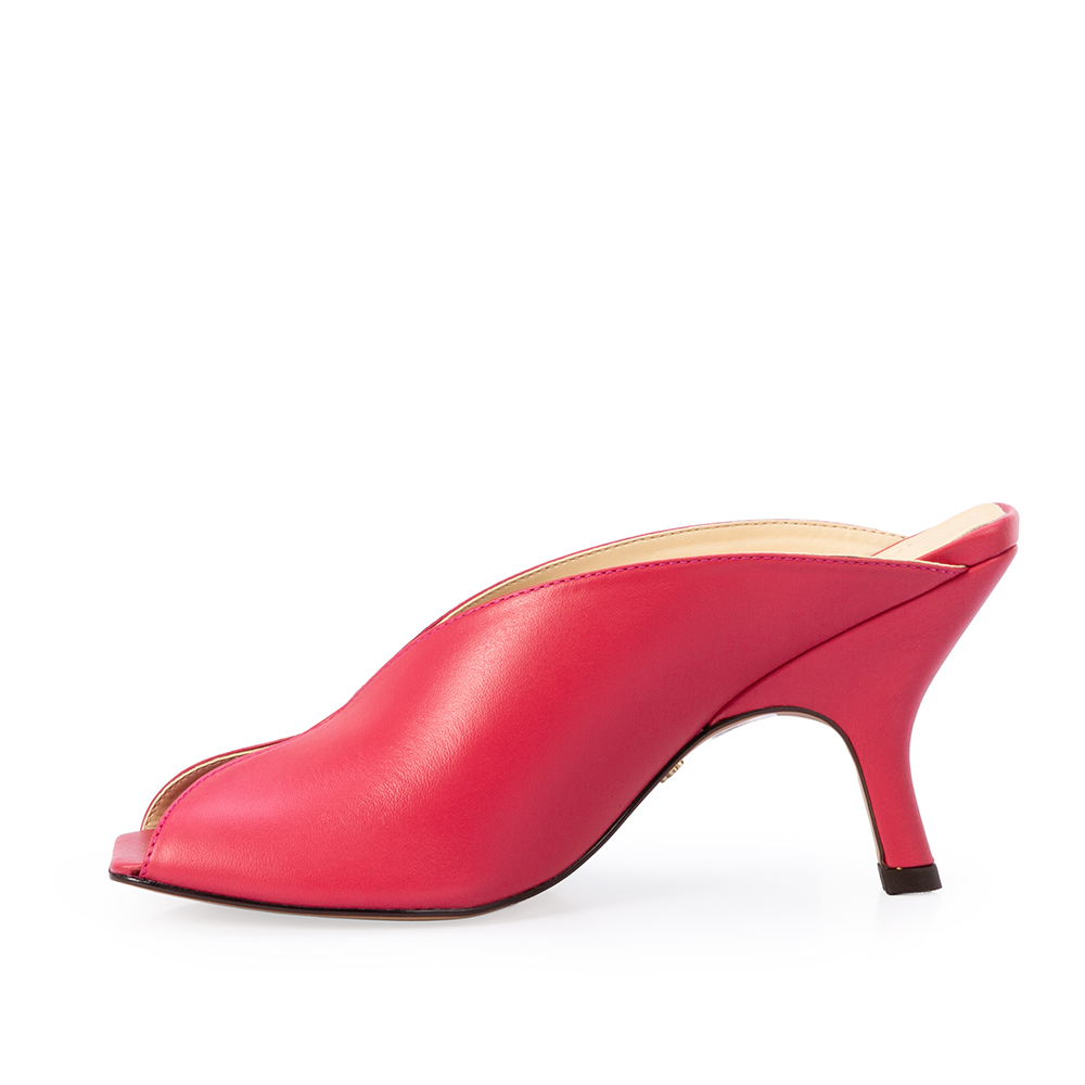 MULE SALTO MÉDIO COURO ROSA MAGNÓLIA image number 2