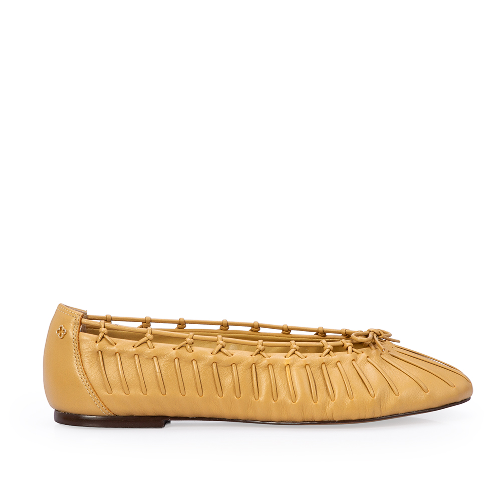 SAPATILHA BEGE SAVANA DE COURO TRAMADA image number 0