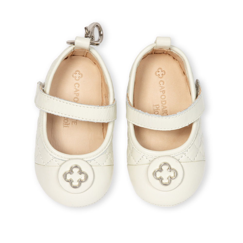 SAPATILHA BEB&Ecirc; RN BRANCA DE COURO CATHERINE image number 4