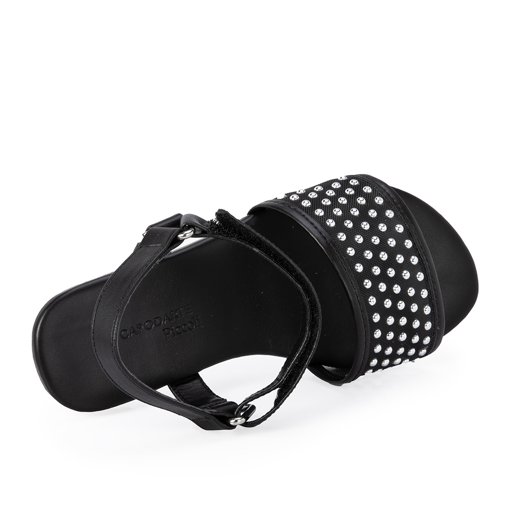 SANDÁLIA INFANTIL PRETA TELA image number 4