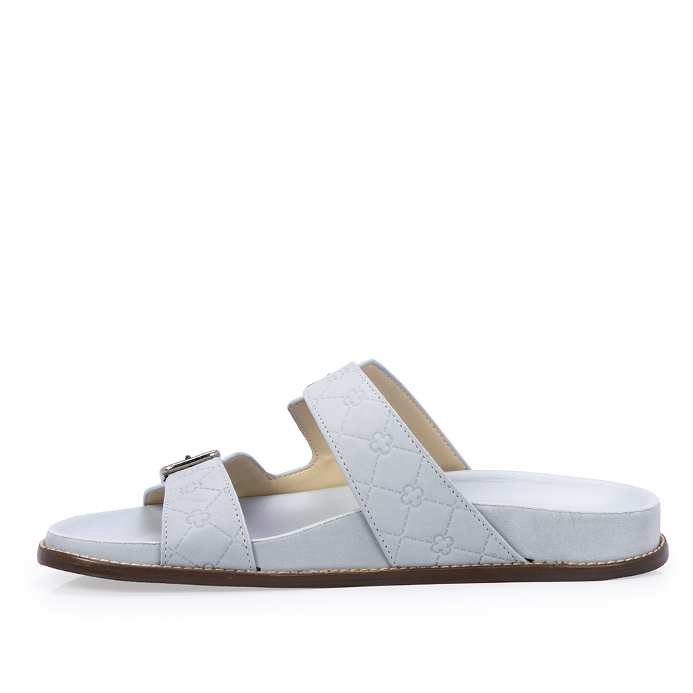 PAPETE AZUL TURMALINA DE COURO NOBUCK MONOGRAMA image number 2