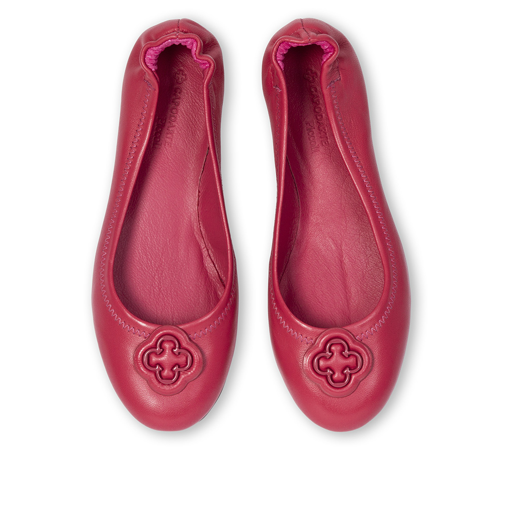 SAPATILHA INFANTIL DE COURO ROSA MAGNÓLIA image number 4