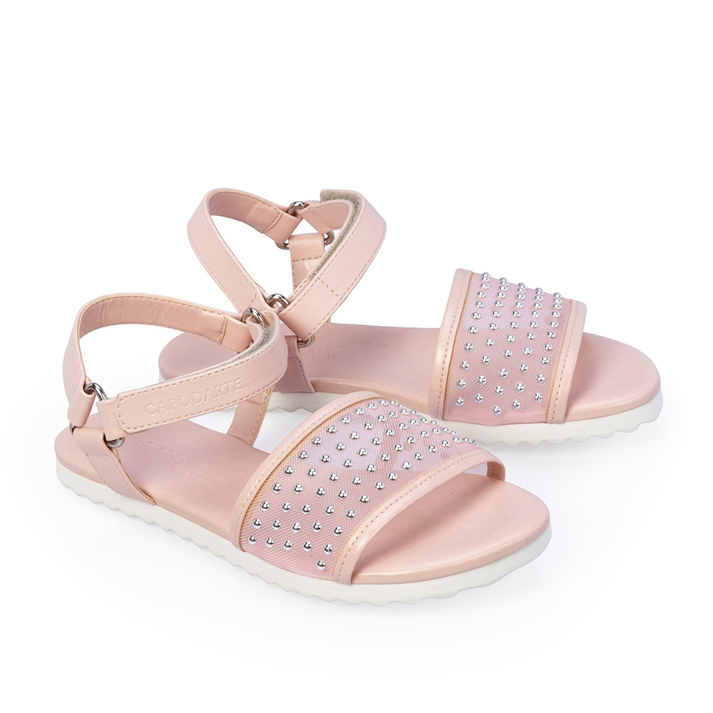 SANDÁLIA INFANTIL ROSA PEÔNIA TELA image number 1