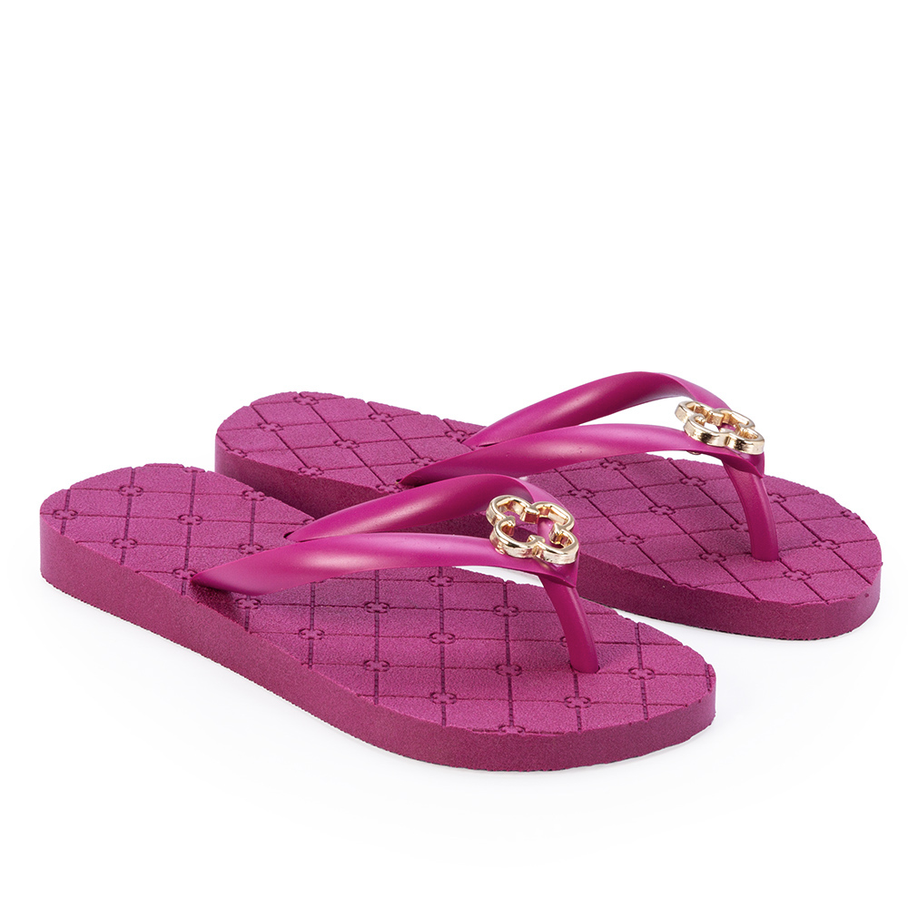 CHINELO DE DEDO INFANTIL ROSA F&Uacute;CSIA INJETADO TREVO image number 1