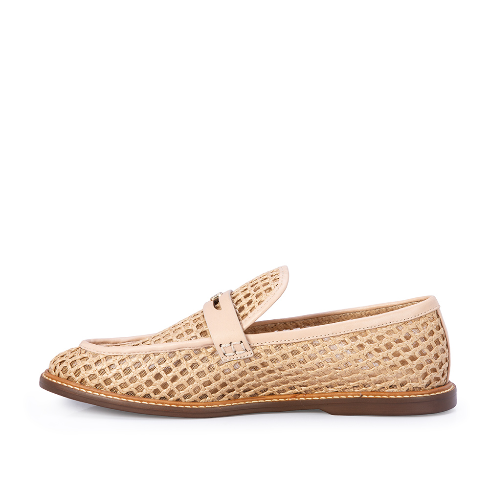 LOAFER MOCASSIM NUDE SEDA TRAMADO image number 2
