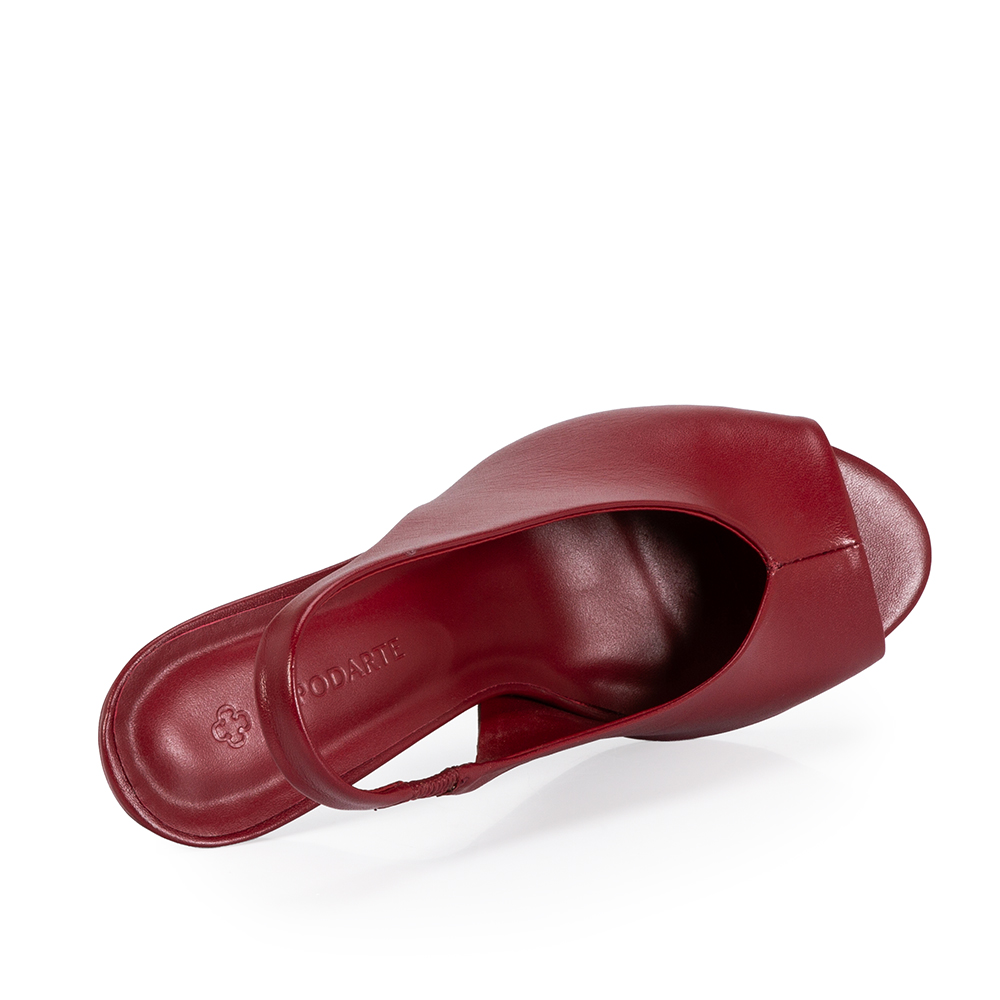 SAND&Aacute;LIA SLINGBACK VERMELHA COURO SALTO ALTO image number 4