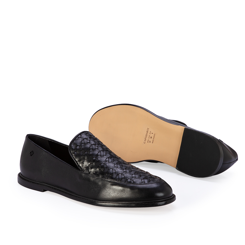LOAFER MOCASSIM PRETO DE COURO TRESS&Ecirc; image number 3