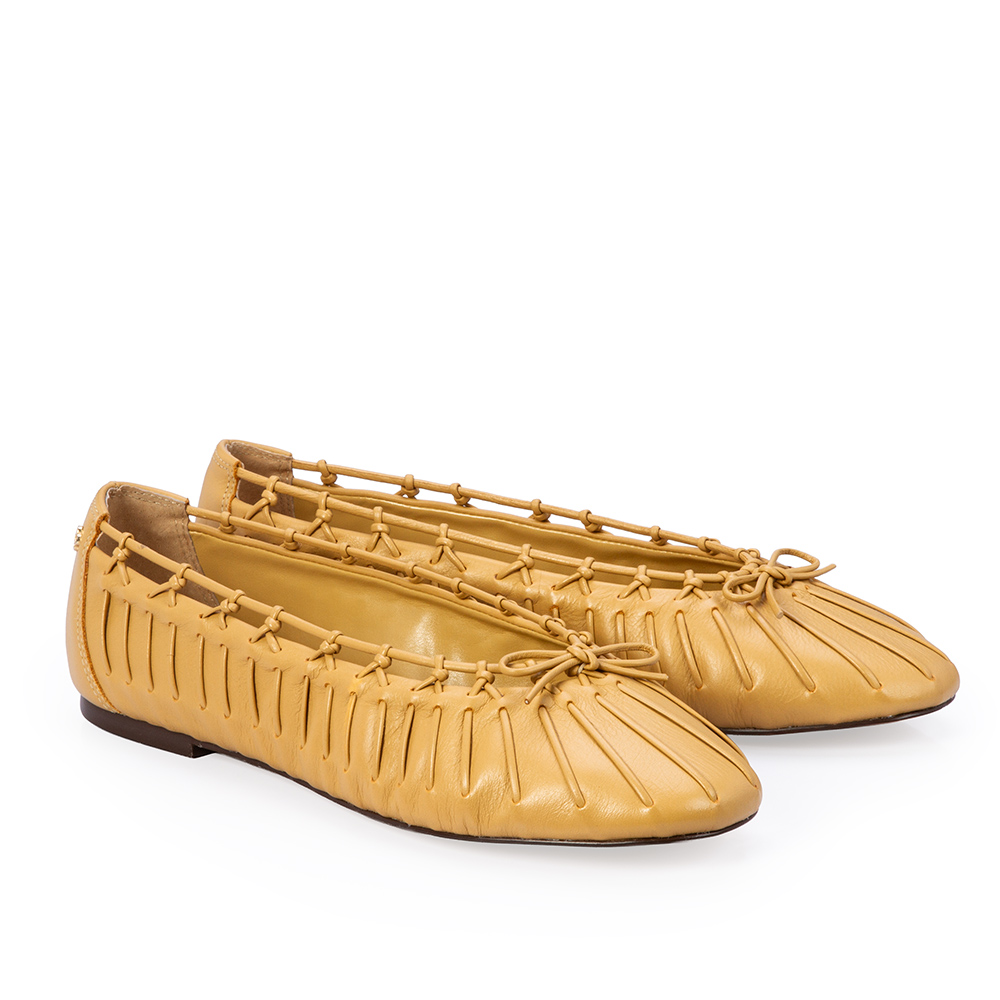 SAPATILHA BEGE SAVANA DE COURO TRAMADA image number 2