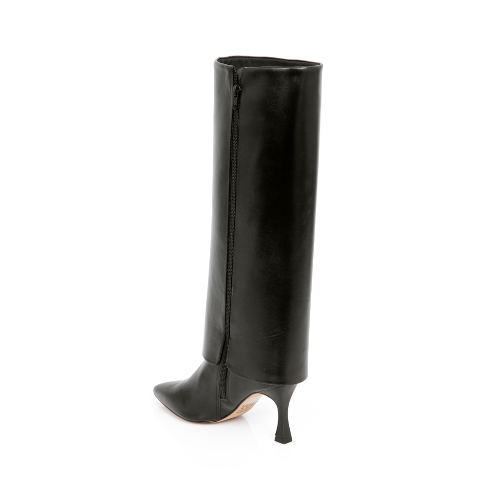 BOTA PRETA CANO LONGO DE COURO SELARIA image number 2