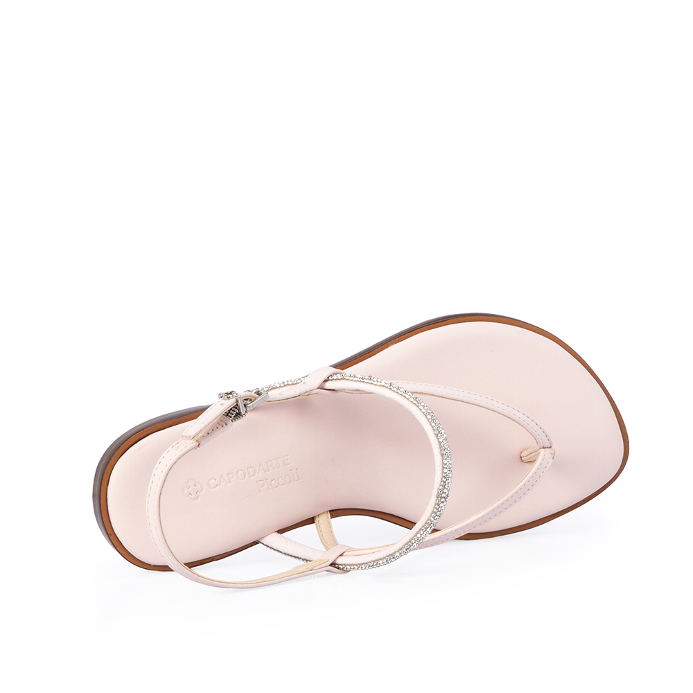 SANDÁLIA INFANTIL COURO ROSA PEÔNIA image number 4