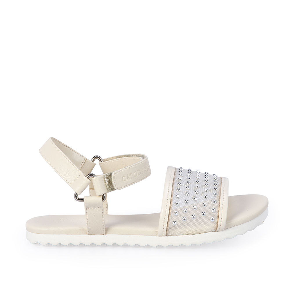 SANDÁLIA INFANTIL BRANCA TELA image number 0